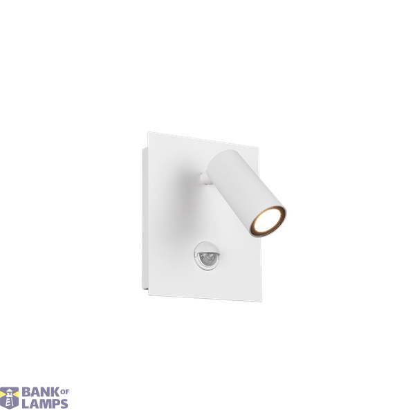 Tunga LED wall lamp 1-pc matt white motion sensor image 1