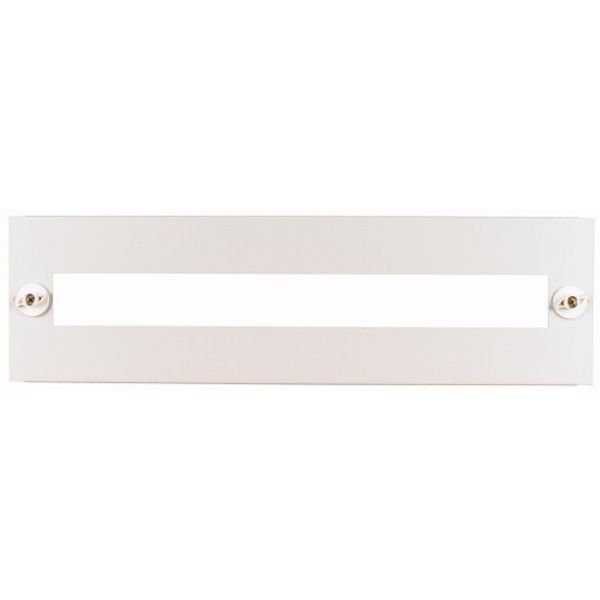 BPZ-FP-1200/150-45-W Front plate for HxW=150x1200mm, with 45 mm device cutout, white image 1