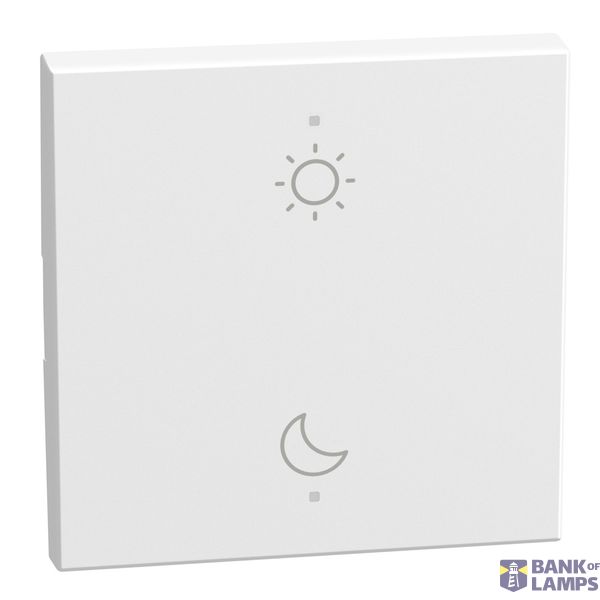 LIGHT NOW KEY COVER DAY-NIGHT 2 MODULE MATT WHITE image 1