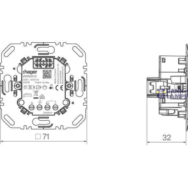 Universal switching module, single, 10 pins, A.x/C.x image 2