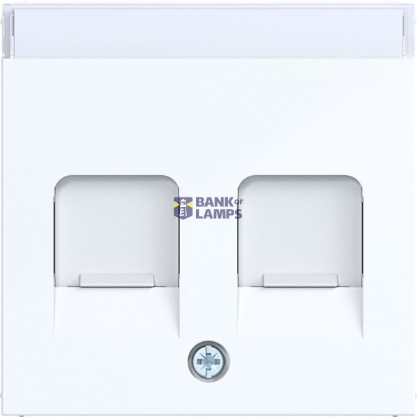 KeyStone 2-way central panel, dust protection, text field, A.x/C.x white glazing. image 1