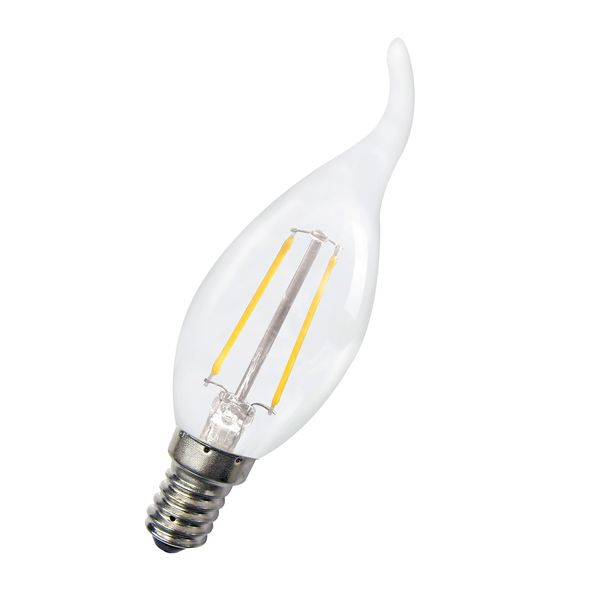 LED Filament C35 Cosy E14 240V 1.8W 2700K Clear image 1