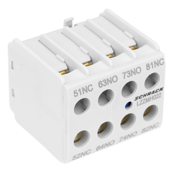 Auxiliary contact front-type for CUBICO Mini, 2NO+2NC image 3