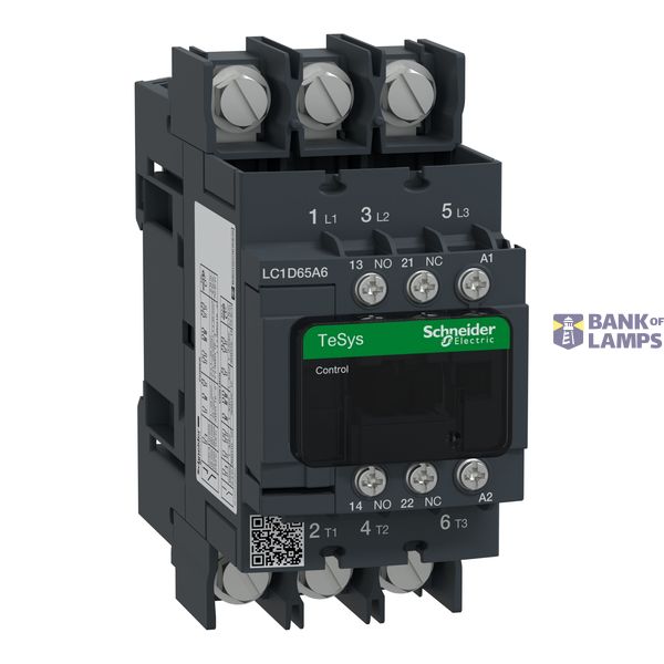 CONTACTOR 65 A AC3 120VAC LUG image 1