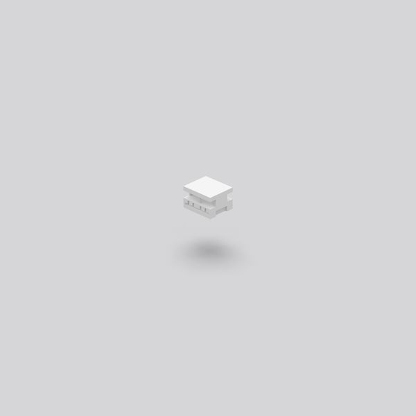 Connector, electric L 10 B 9 H 6 colour: white image 2