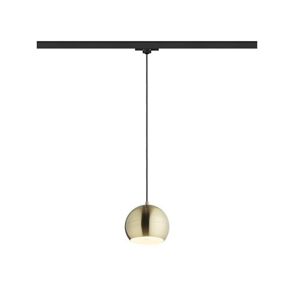 AGNETA for 3-circuit tracks pendant brushed brass 230V LED E27 11W image 1