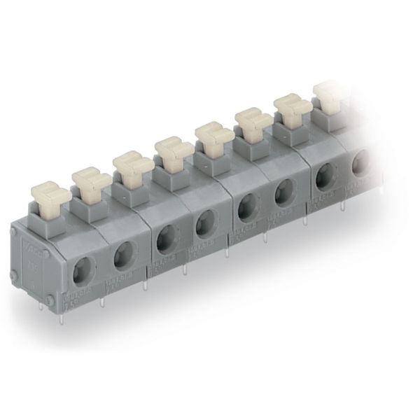PCB terminal block push-button 1.5 mm² gray image 3