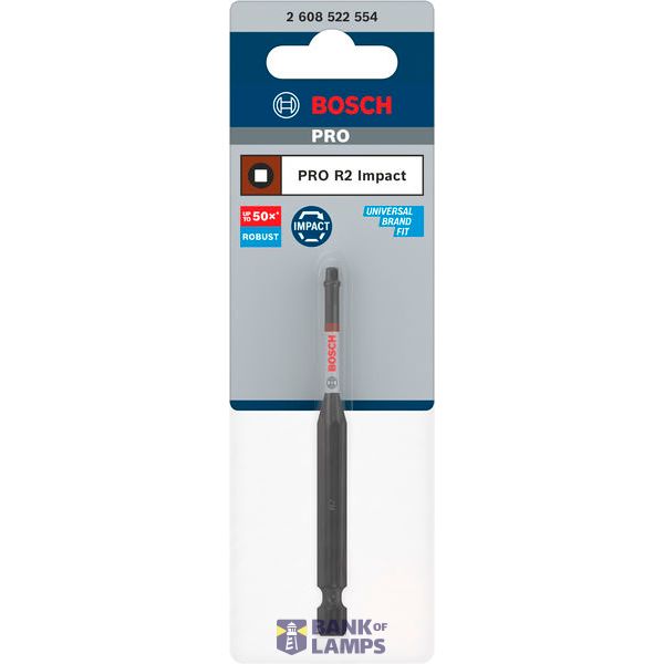 PRO Robertson Impact Bit, R2, 90 mm image 1