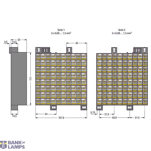 Matrix patchboard 80-pole Marking 1-80 dark gray image 4