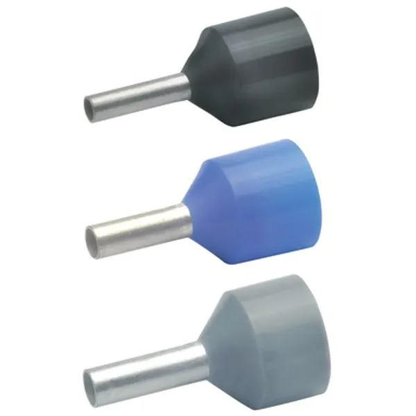 Insulated wire end ferrule, 2.5 mm², 17.5 mm/8 mm long, blue, 4338 image 1