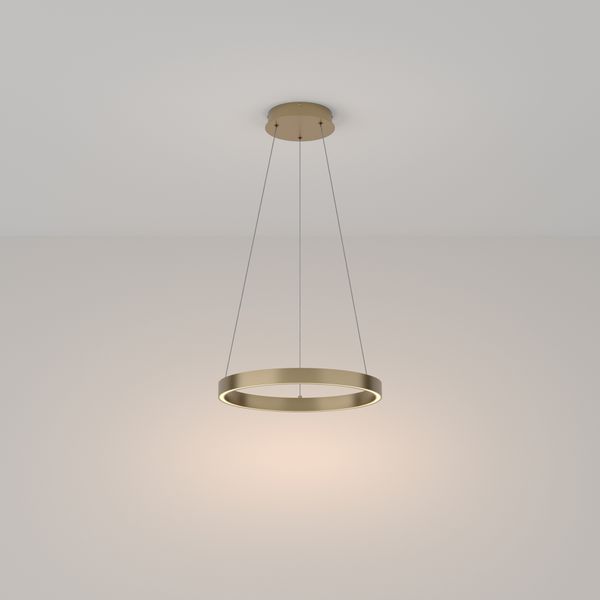Modern Rim Pendant lamp Brass image 1