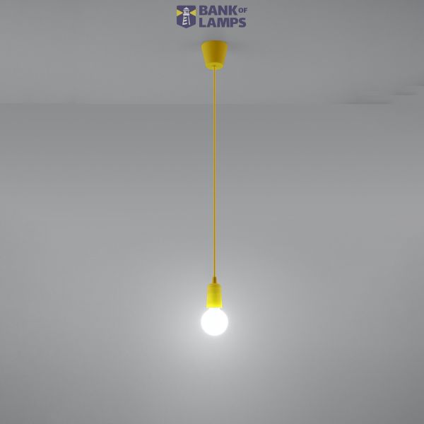 HANGING LAMP DIEGO 1 YELLOW E27 1X60W IP20 image 9