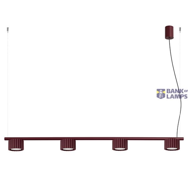 Chandelier AURA 4 burgundy Gx53 image 7