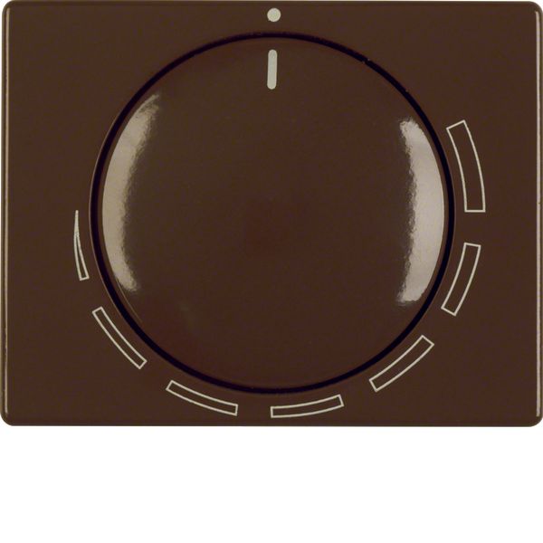 Cover. + rotary knob for speed controller, berker Arsys, brown image 1
