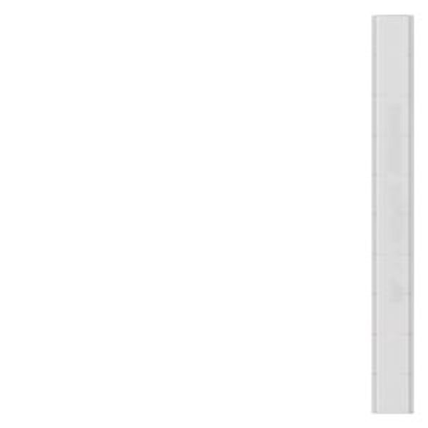 Labeling plate, flat, width: 6.2 mm, snap-on mounting, white, 4 mm2 image 1