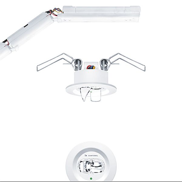 RESCLITE PRO MRCR MINI ESC90 HP E3D WH - Safety luminaire image 1