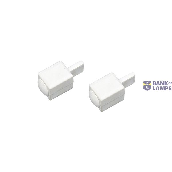 APOLLO end cap, white, 2 pieces, max. 25A image 1