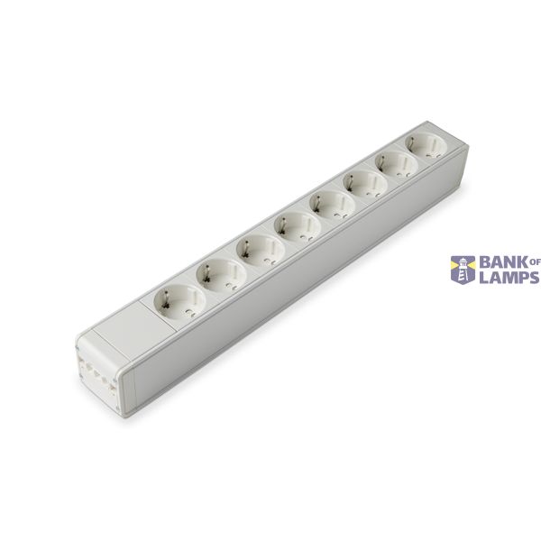 Socket outlet panel EAL80 AL 8S WHT image 1