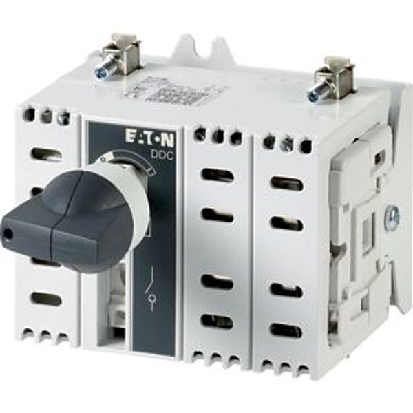 DDC-100/2 DC switch disconnector, 100 A, 2 pole, 2 N/O, 2 N/C, with grey knob, service distribution board mounting image 2