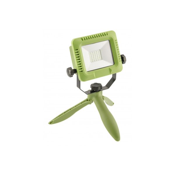 LED floodlight with rechargeable battery ALLEDO, 20 W, 1600 lm, 6400 K, USB 5V/1A, RA>80, IP54, 120°, green image 1