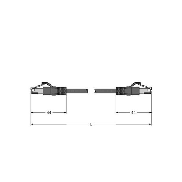 Industrial Ethernet/PROFINET Cable Extension Cable   RJ45S-RJ45S-4416-7.5M image 1