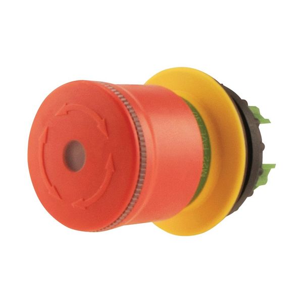 M22-PVLT30 Emergency stop/emergency switching off pushbutton, RMQ-Titan, Mushroom-shaped, 30 mm, Illuminated with LED element, Turn-to-release function, Red, yel image 10