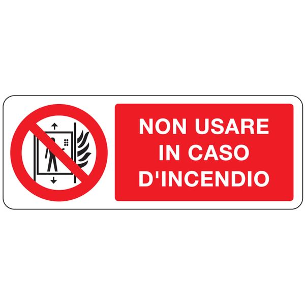Prohibition sign - Al - 330x125 mm image 1