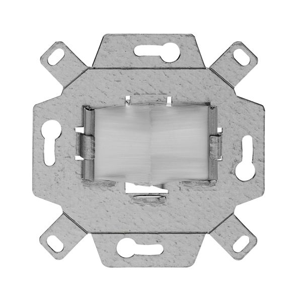 Cable entry, universal, for TAE covers, pure white (similar to RAL 9010) image 1