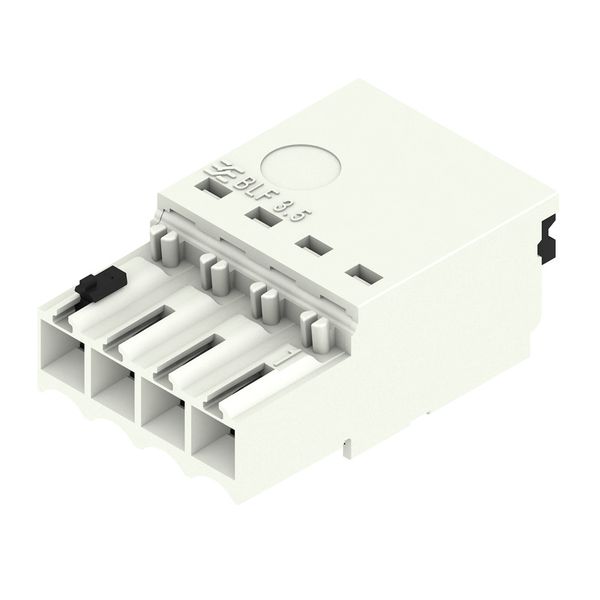 PCB plug-in connector, female plug, 3.50 mm, Number of poles: 4, 180°, PUSH IN with actuator, Clamping range, max. : 1.5 mm², Box image 1