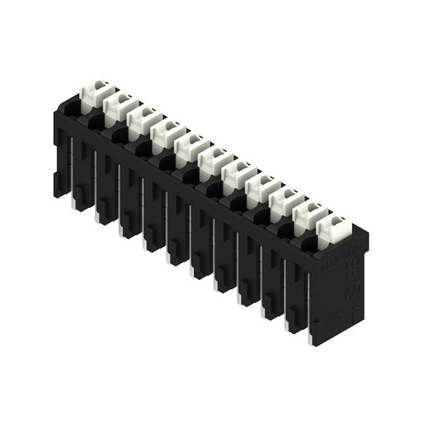 Printed circuit board terminals, 3.81 mm, Number of poles: 11, 180°, Solder pin length (l): 1.5 mm, black, PUSH IN with actuator, Clamping range, max. : 1.5 mm², Tape image 2
