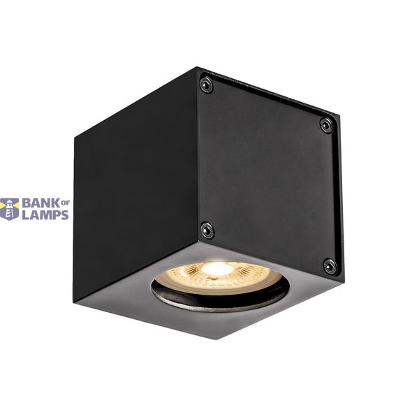 ALTRA DICE WL-1, indoor surface-mounted wall light, QPAR51, black image 1