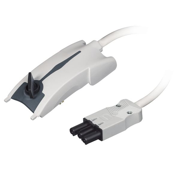 Plug 10A L1-N Gray 1m+GST18 image 1