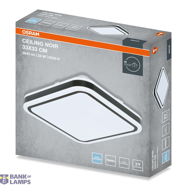 CEILING NOIR SQ 24W 865 IP20 BK OSRAM image 2