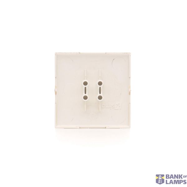 Double button for switches and push buttons, matt aluminum image 1