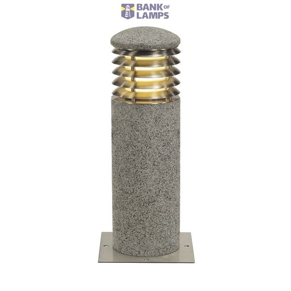 ARROCK GRANITE 40 ROUND bollard light, granite, E27, max. 15W, IP44 image 1