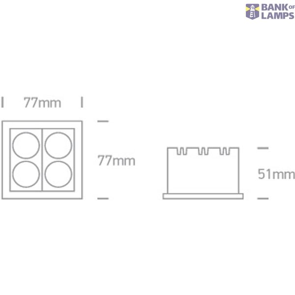 WHITE 10W WW IP20 230V DARK LIGHT image 3