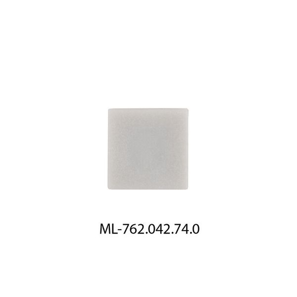 End cap for PA1 without hole, silver color, 1pc image 1
