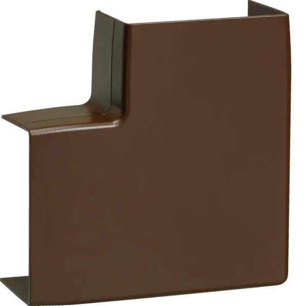 Flat angle Hager tehalit. LF 57×30mm brown IP30 image 1