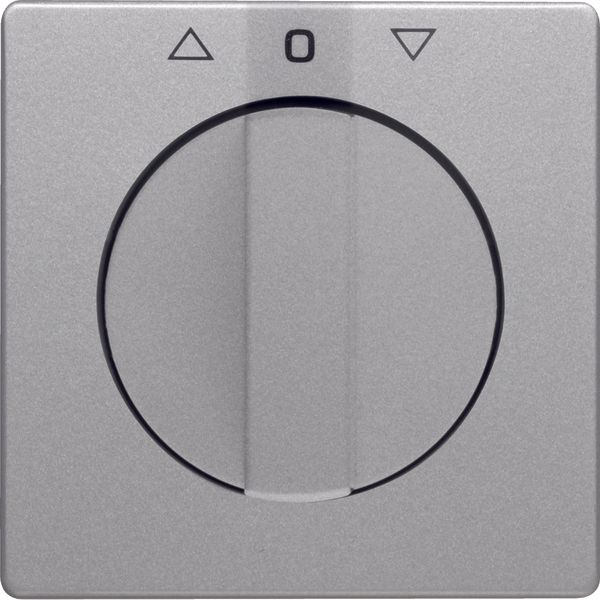 Centre plate rotary knob rotary switch blinds, Berker Q.1/Q.3, alu vel image 1
