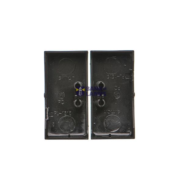 5 gang frame, satin, metallized image 1