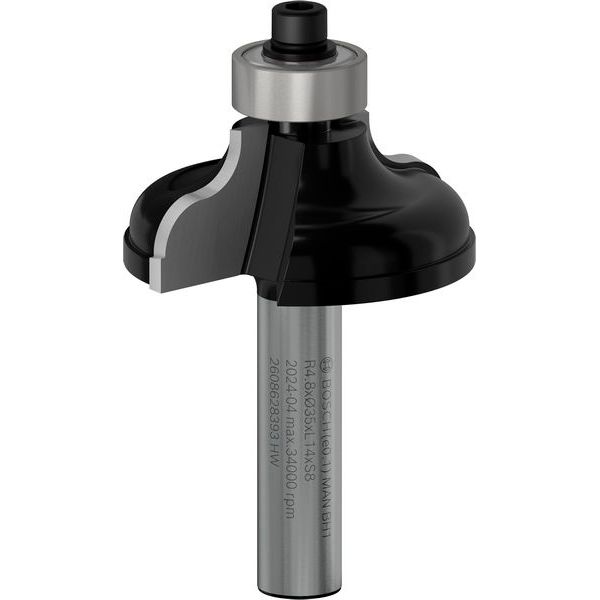 Edge forming bit A, 8 mm, R1 4.8 mm, B 11 mm, L 14.3 mm, G 57 mm image 1