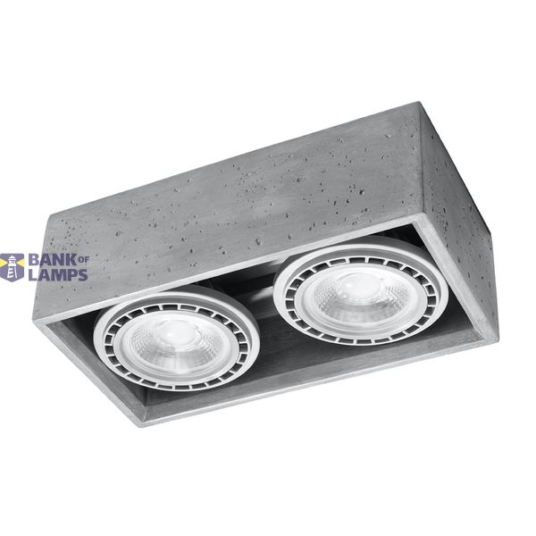 SPOT QUATRO 2 BETON GU10 2X40W IP20 image 3
