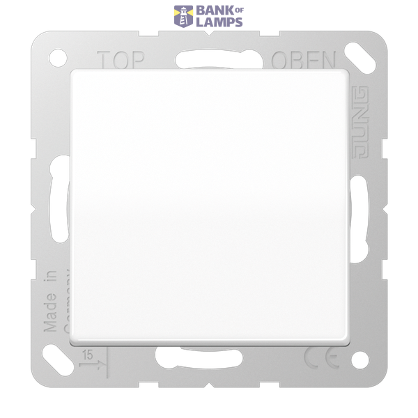 SCHUKO socket, 16 A 250 V ~, screw terminals, integrated increased contact protection, SAFETY+, hinged lid, duroplast, AS series, alpine white image 1