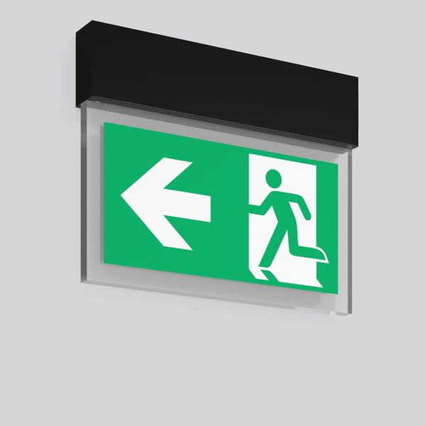 HALYXX, 5,8 W, black, on/off Wall luminaires, L 340 B 40 H 270, SBS, 3 image 1