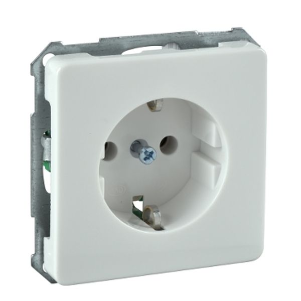 Flush socket-outlet cage clamp pure white image 2