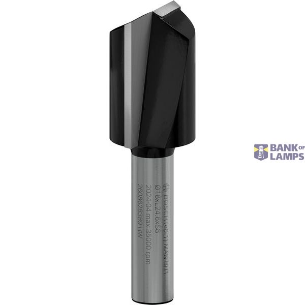 Straight bit, 8 mm, D1 18 mm, L 24.6 mm, G 56 mm image 1