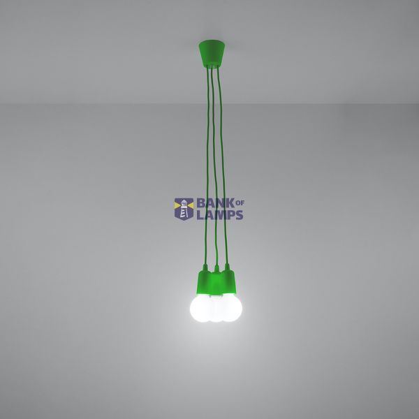 Hanging lamp DIEGO 3 green E27 3x60W IP20 image 9