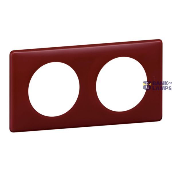 Céliane plate - Powdered Bordeaux - 2 positions image 1