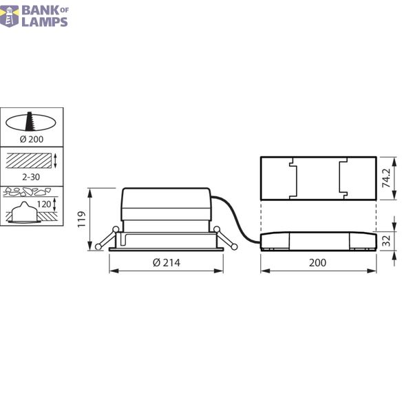 DN571B LED40S/830 WIA-E C WH image 2