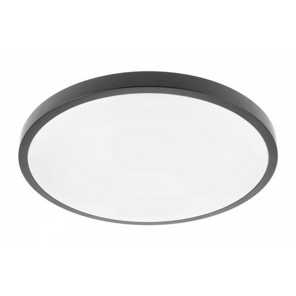 LED luminaire ATOLL, 32 W, 2560 lm, 3000K, AC180-250V, PF>0.9, IP54, Ø400 mm, black image 1